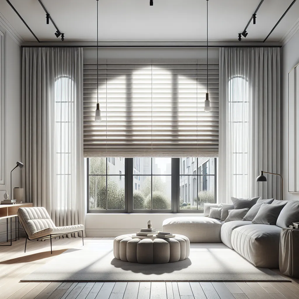 Hobbled Roman Shades - Blind Smart